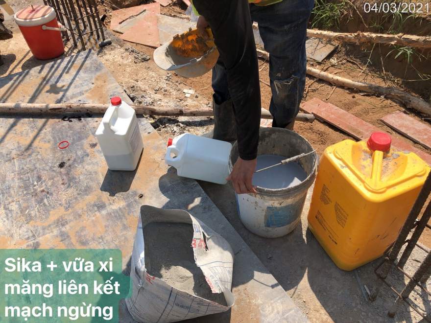 Sika và vữa liên kết tại mạch ngừng