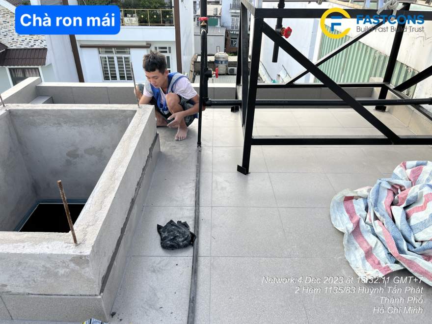 Chà ron sau khi tháo ke