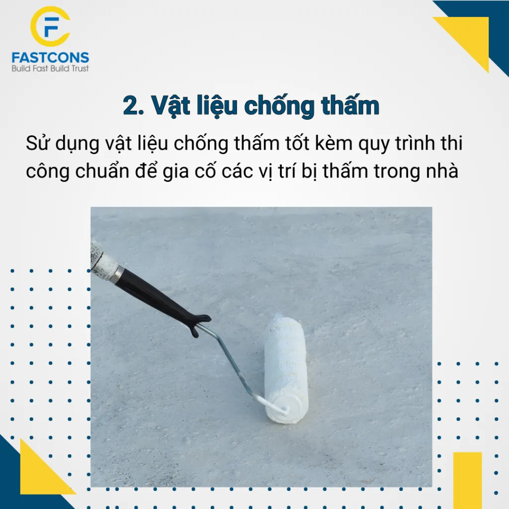 Tìm hiểu cách khắc phục nhà bị thấm dột cùng FastCons