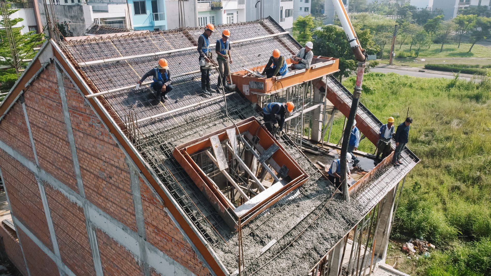 Villa Tuấn Anh · Villa sân vườn Quận 8, bỏ cột nhịp 8m