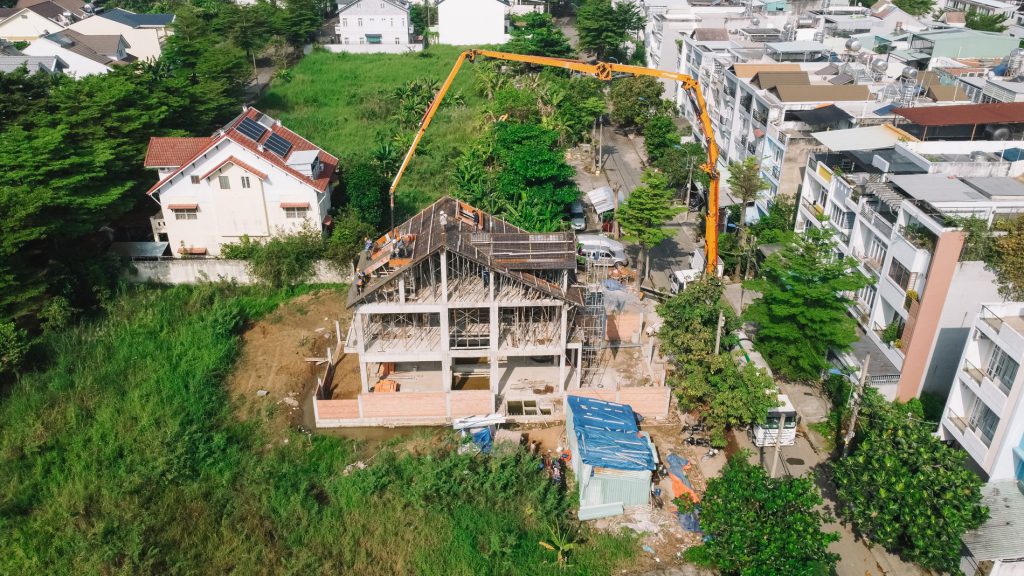 Villa Tuấn Anh · Villa sân vườn Quận 8, bỏ cột nhịp 8m