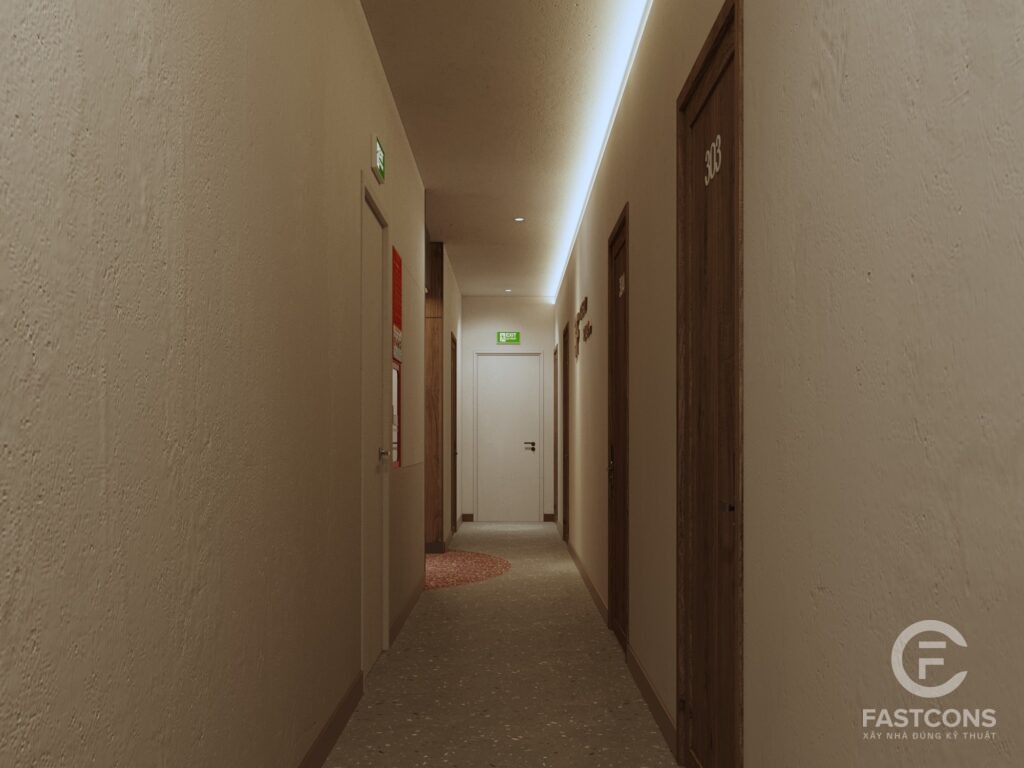 Hành lang tầng AZORA — FastCons thi công