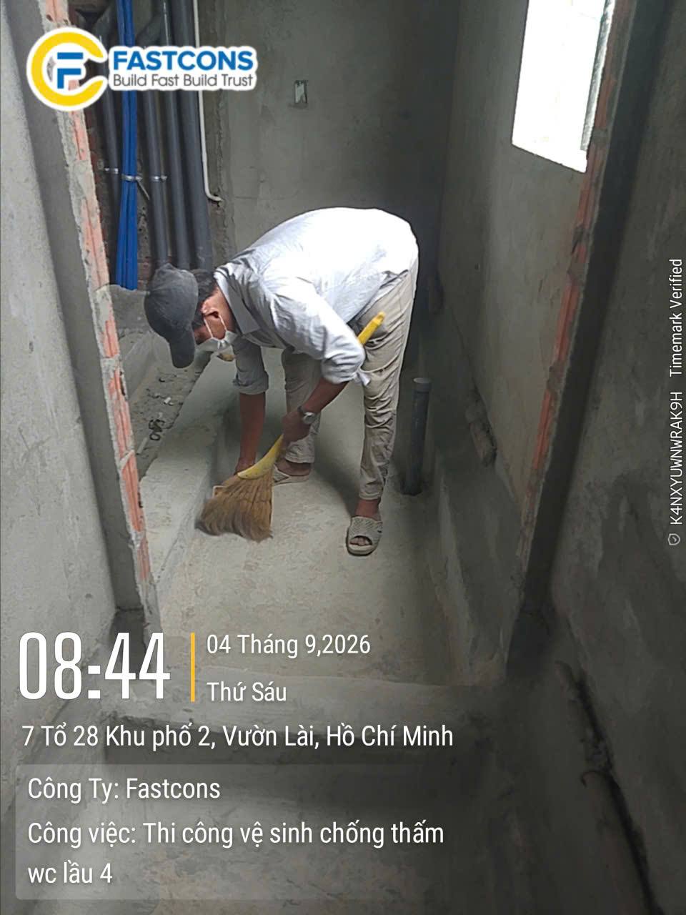 Thi công vệ sinh chống thấm