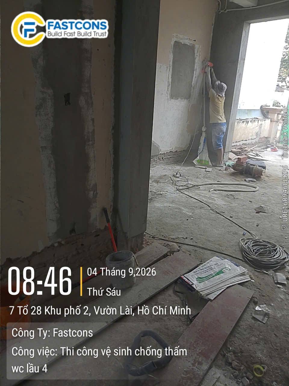 Thi công vệ sinh chống thấm