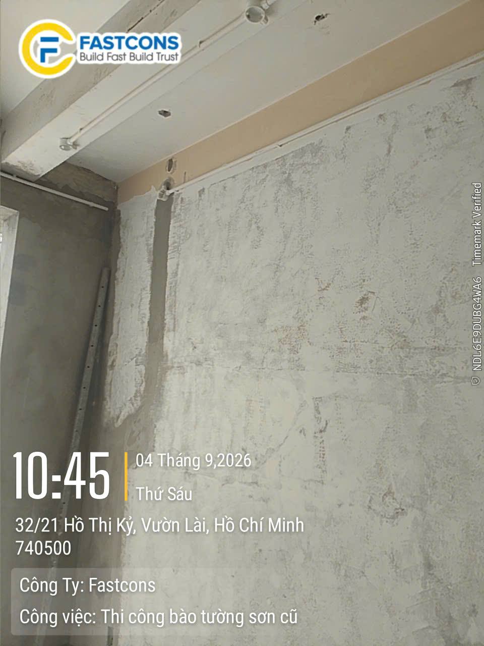 Thi công bả tường sơn