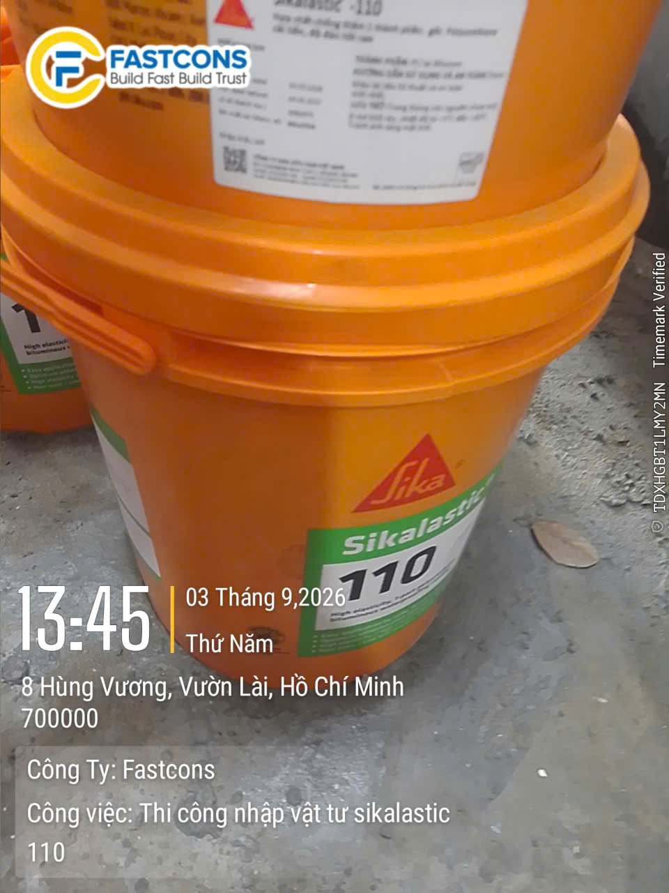 Thi công nhập vật tư sikalastic