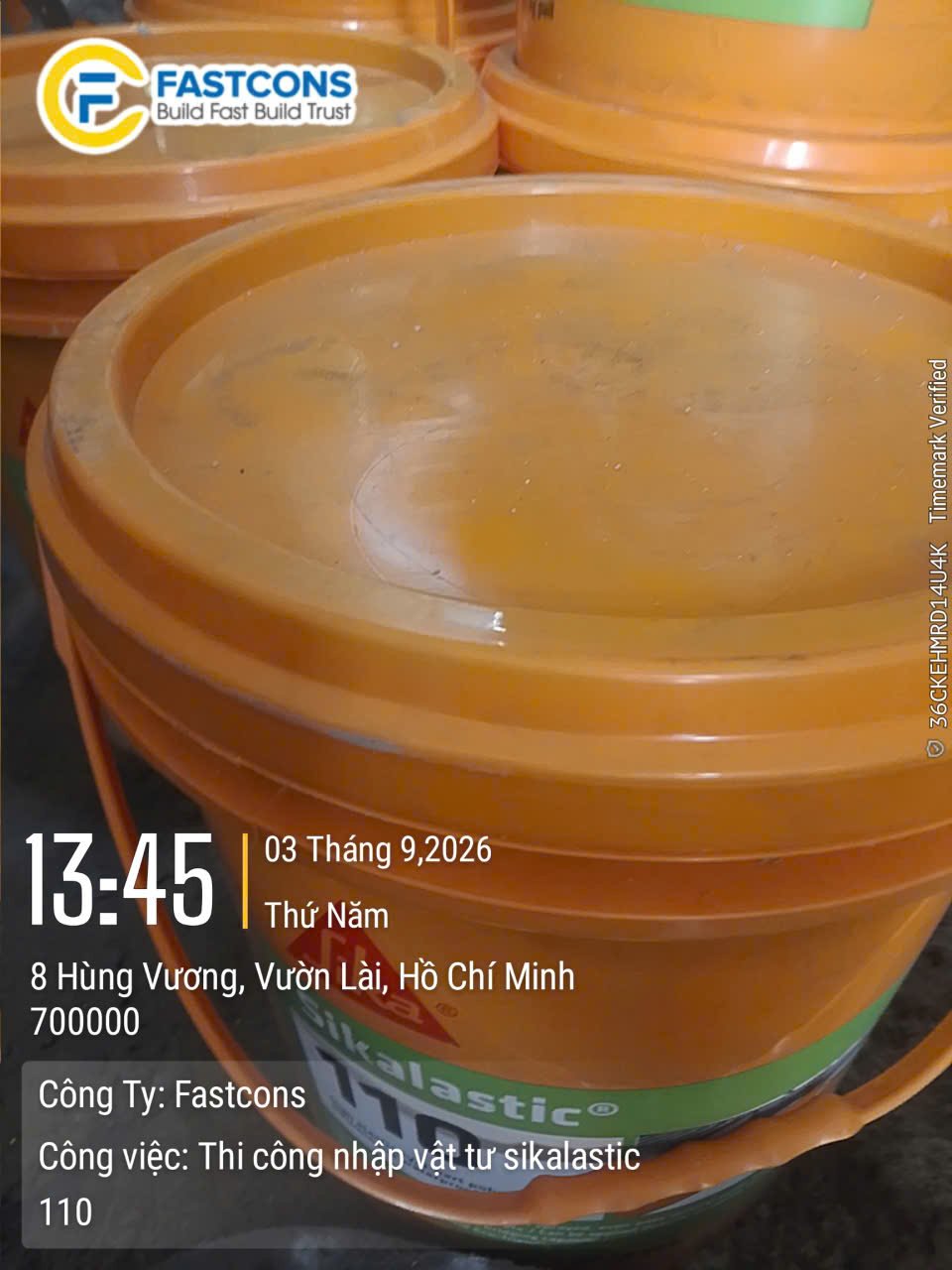 Thi công nhập vật tư sikalastic
